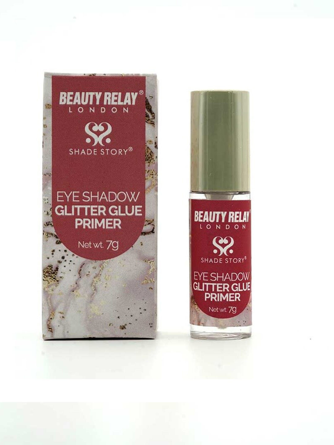 

BeautyRelay London Eye Liquid Glitter Glue Primer with Sandalwood oil - 7g, Transparent