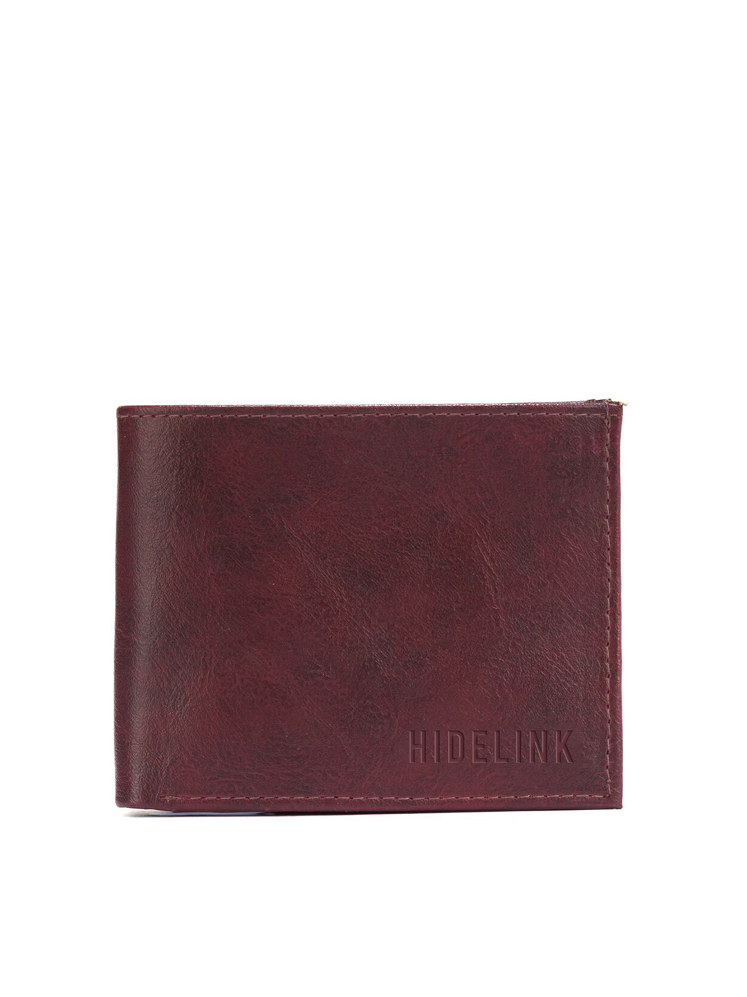 

Hidelink Men Brown PU Two Fold Wallet