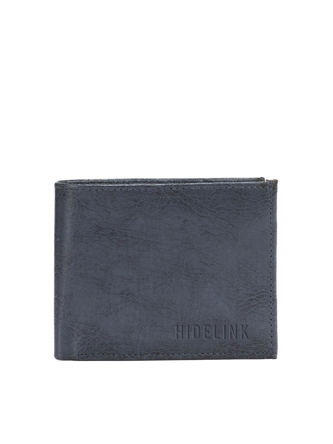 

Hidelink Men Blue PU Two Fold Wallet