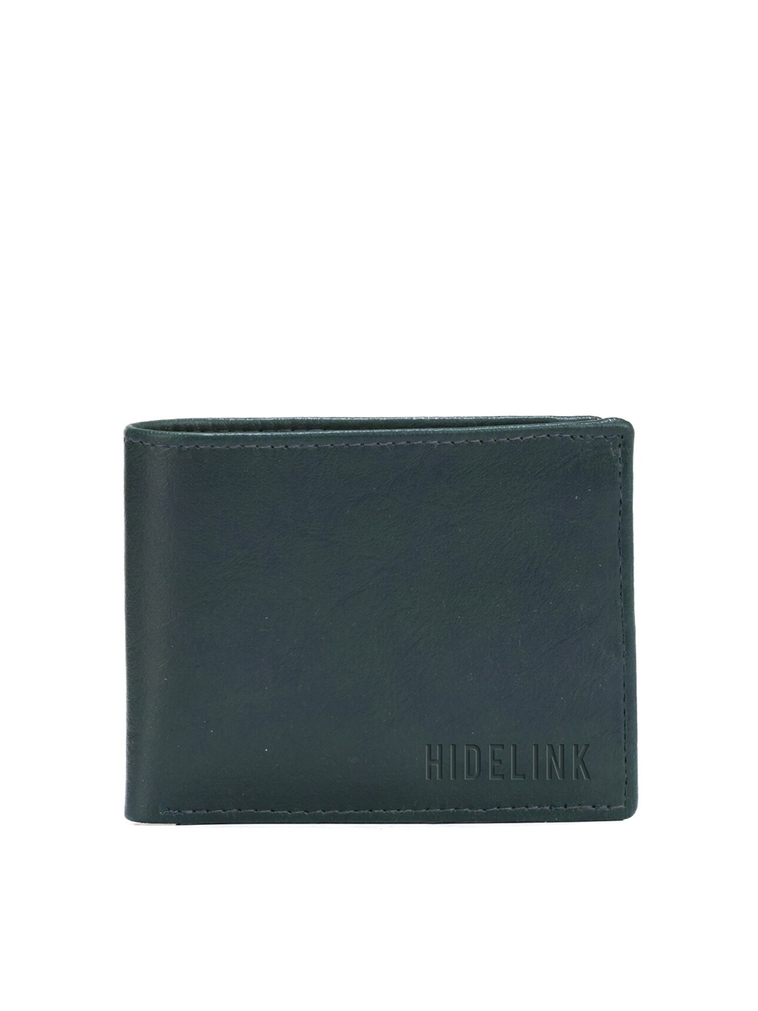 

Hidelink Men Green PU Two Fold PU Leather Wallet