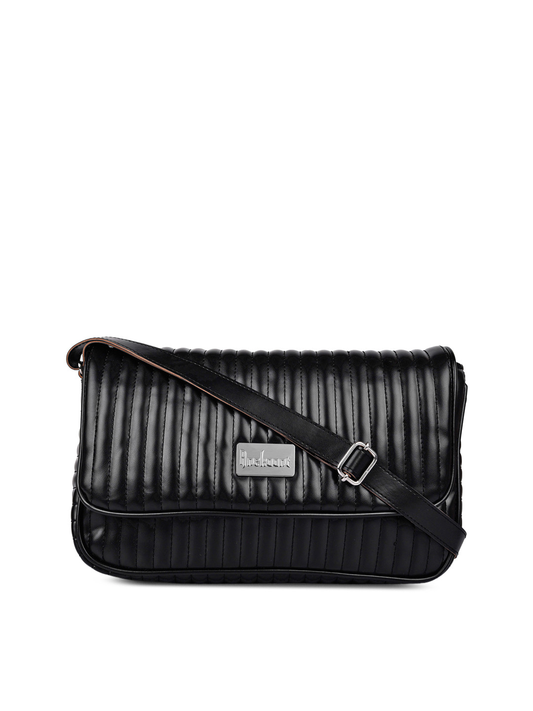 

Anekaant Black Solid Sling Bag