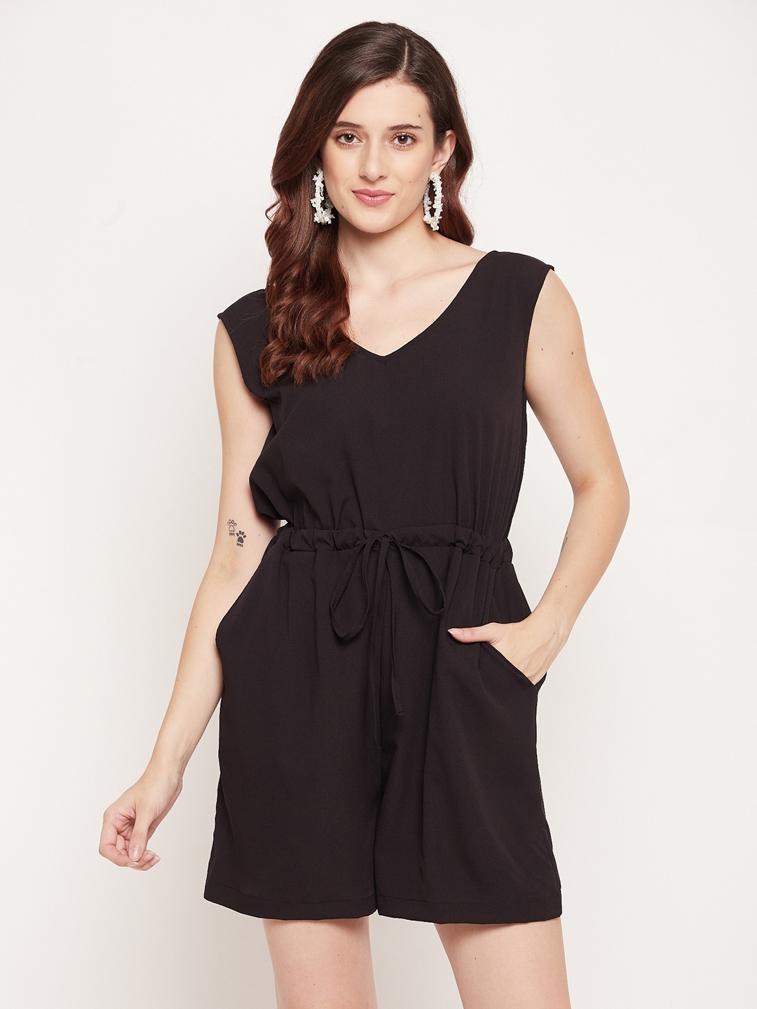 

Fashfun Black Sleeveless Playsuit
