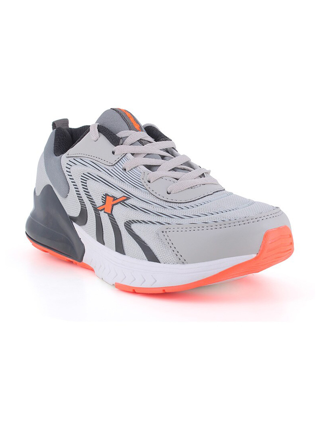 

Sparx Boys Grey Textile Running Non-Marking Lace-Up Shoes