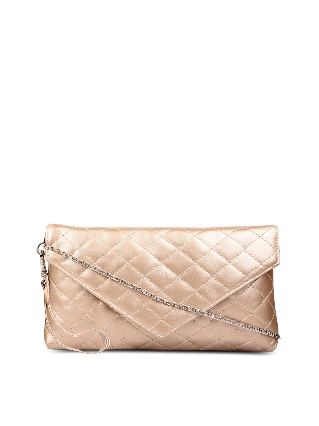 

Anekaant Gold-Toned Quilted Sling Bag