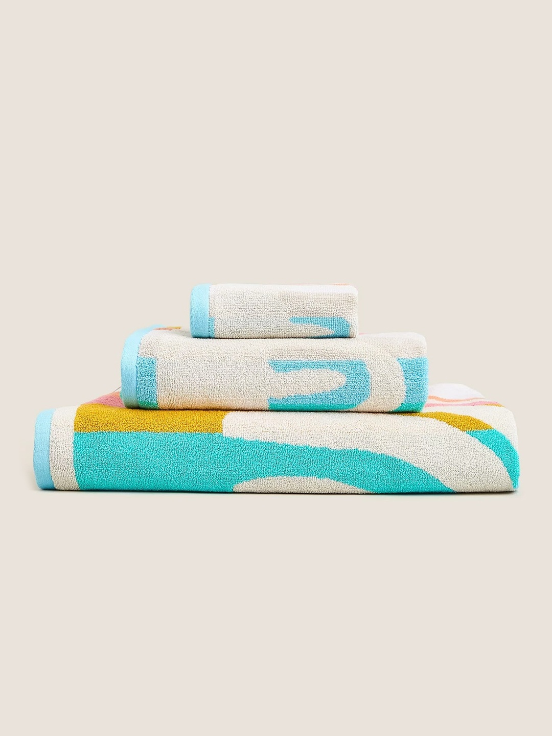

Marks & Spencer White Printed 500 GSM Pure Cotton Bath Towels