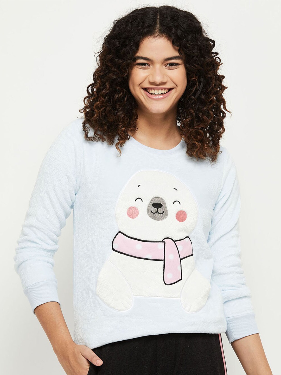 

max Women Blue Sweatshirt