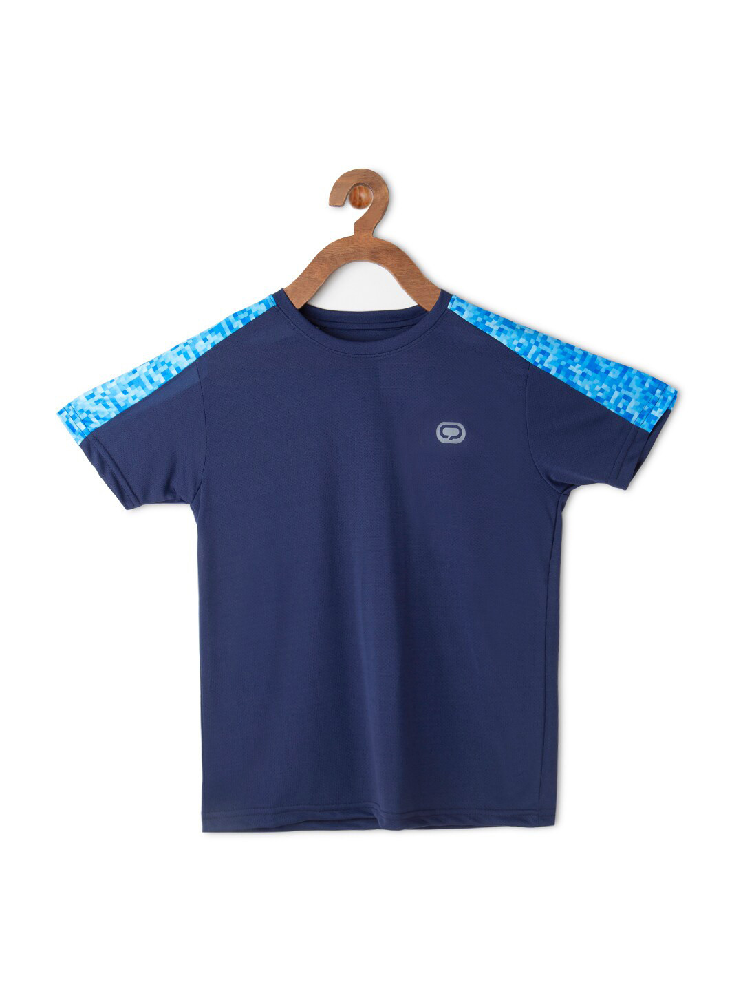 

QIDDO Boys Blue Printed Extended Sleeves T-shirt
