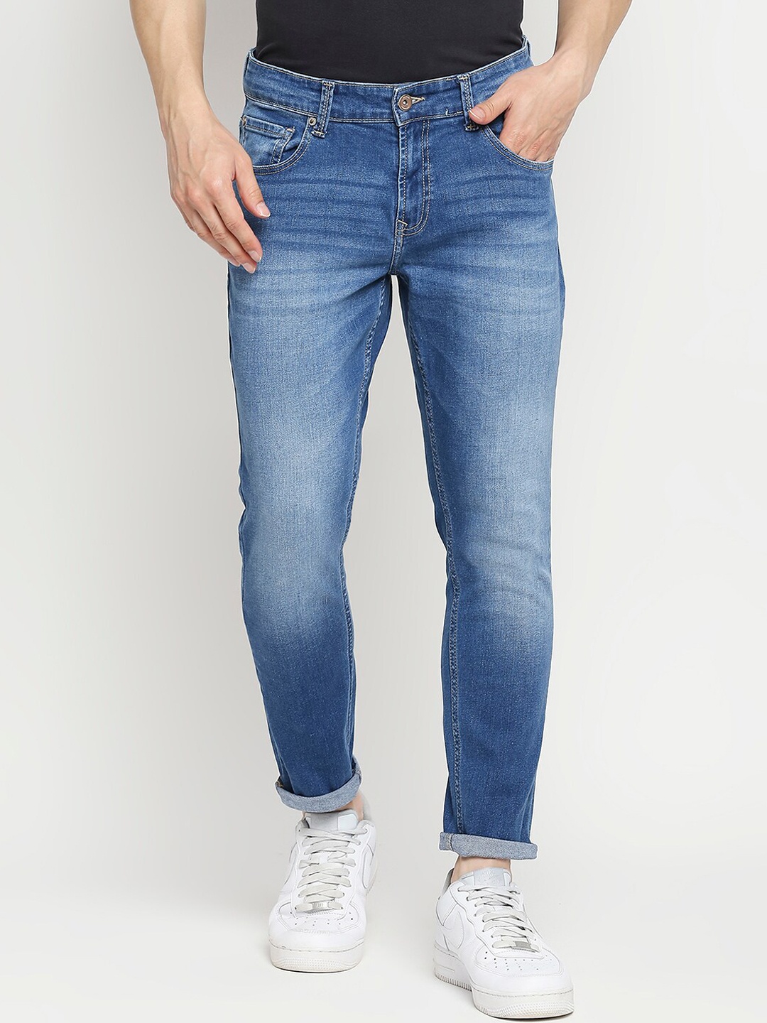 

SPYKAR Men Blue Kano Slim Fit Heavy Fade Jeans