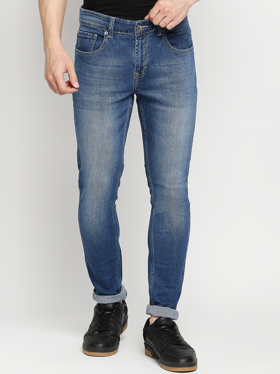 

SPYKAR Men Blue Super Skinny Fit Light Fade Jeans