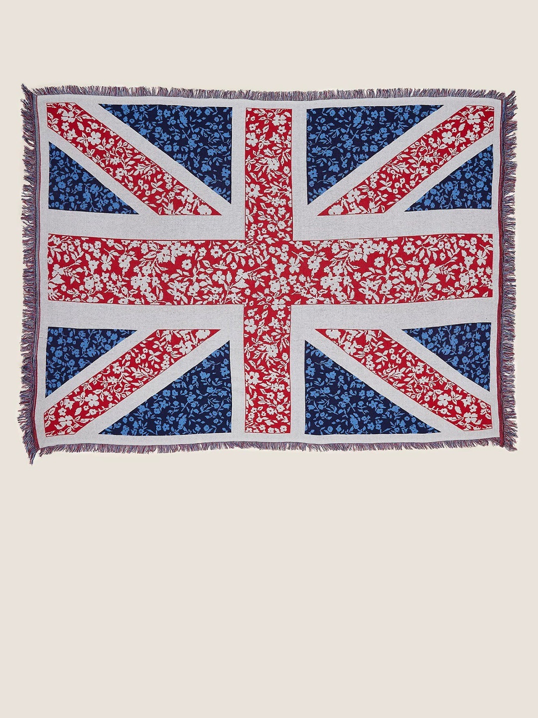 

Marks & Spencer Red & Blue Self-Design Pure Cotton Throws