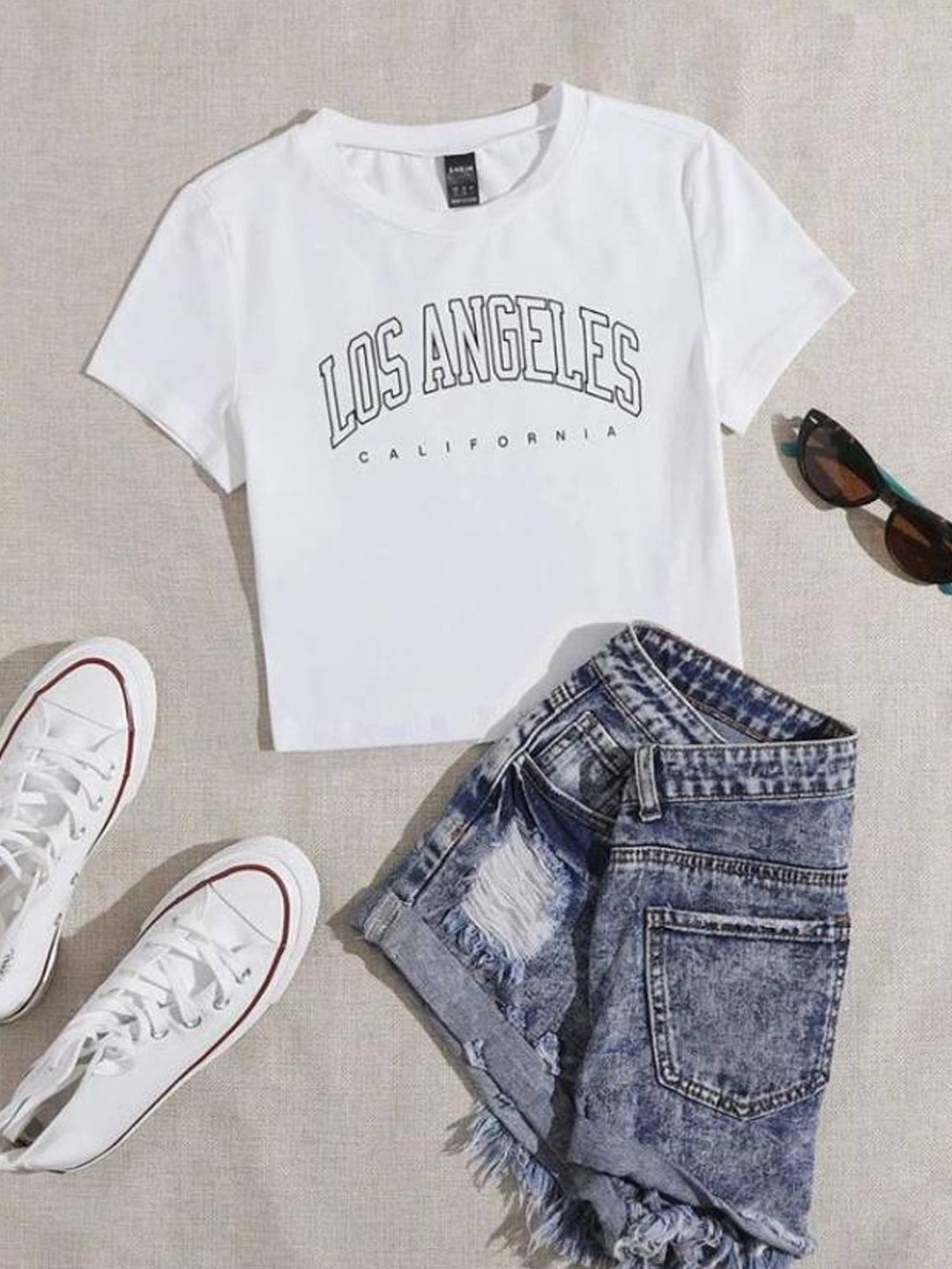 

Rodzen Women White Typography Printed Pure Cotton T-shirt