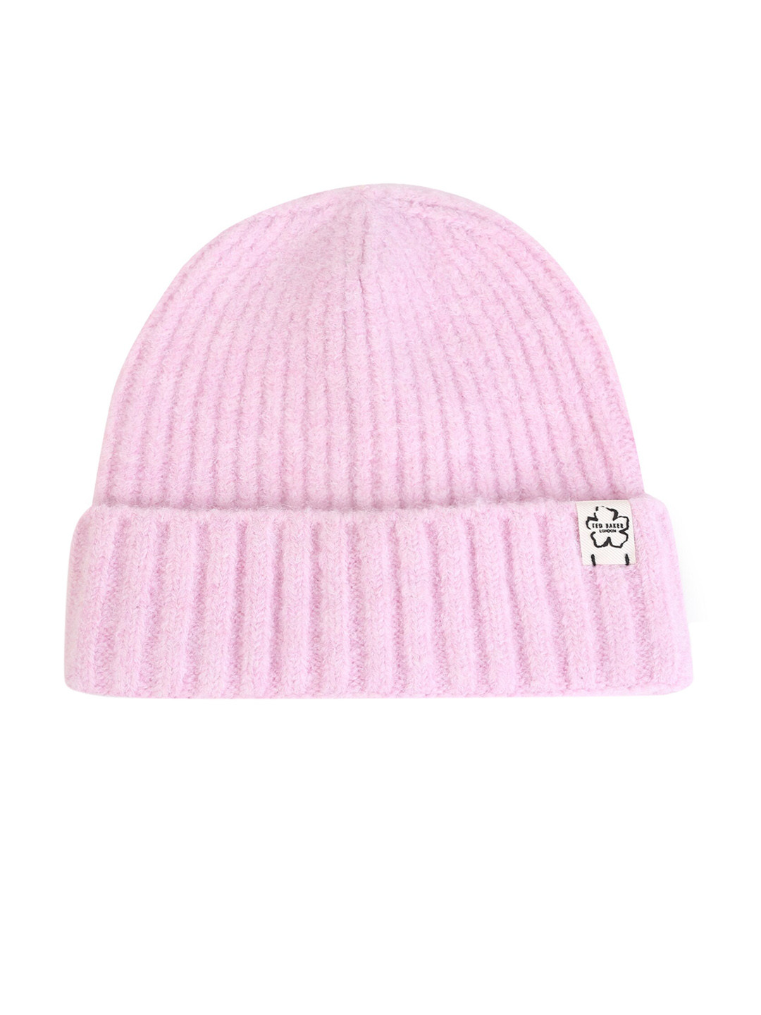 

Ted Baker Women Pink Self-Design Knitted Beanie Cap
