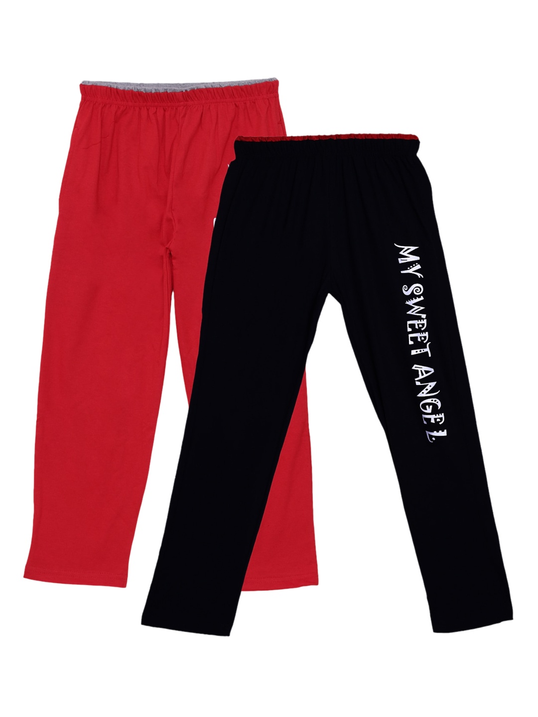 

Fashionable Boys Pack Of 2 Printed Relax-Fit Pure Cotton Track Pants, Black