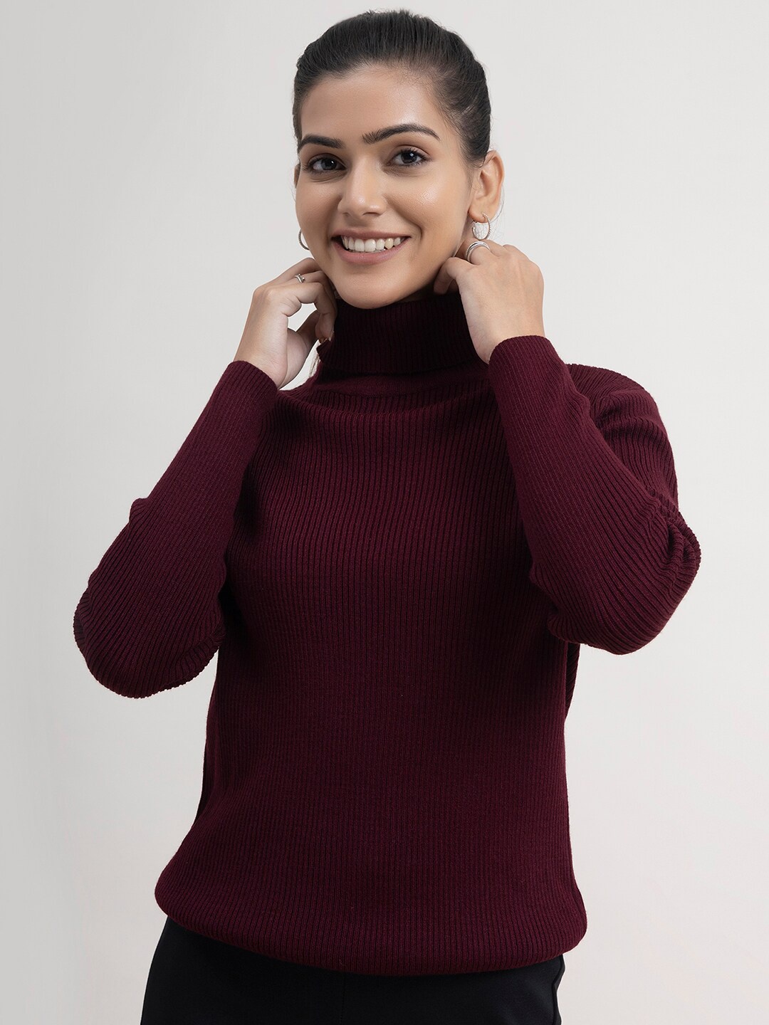 

FableStreet Women Red Pullover