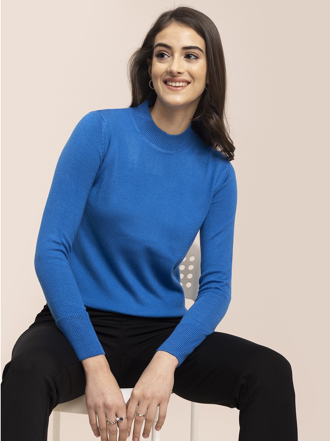 

FableStreet Women Blue Pullover