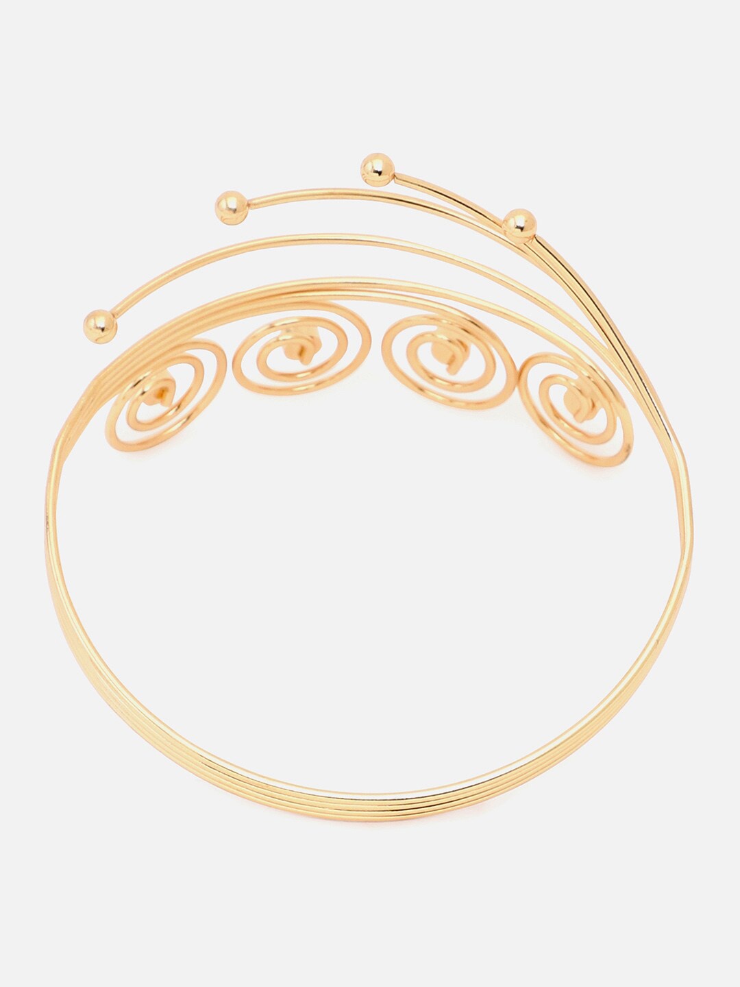 

SOHI Women Gold-Toned Gold-Plated Armlet Bracelet