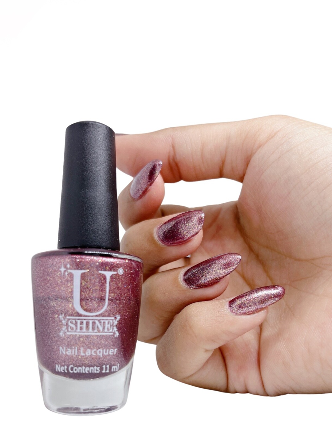 

U Shine Brassica Nail Lacquer - 11ml, Burgundy