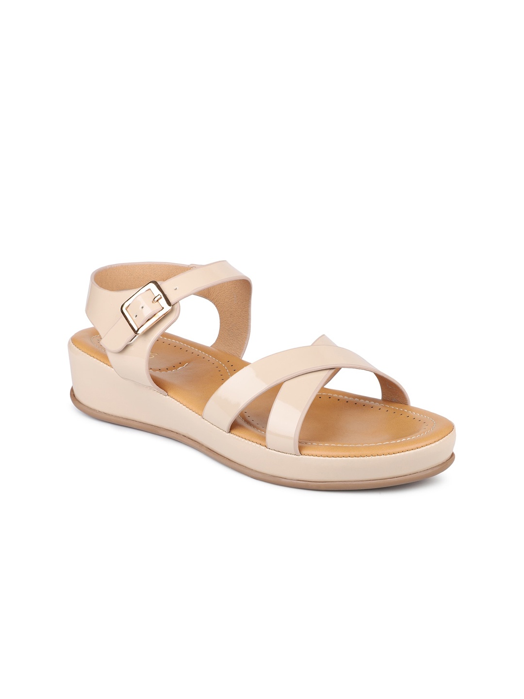 

Inc 5 Women Beige Wedge Sandals