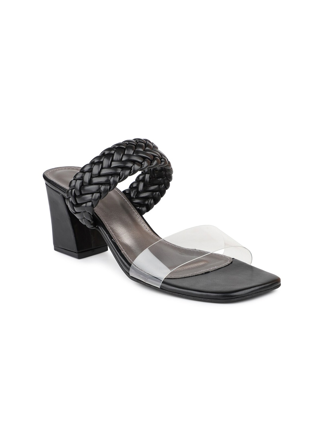 

Inc 5 Black Printed Block Sandals