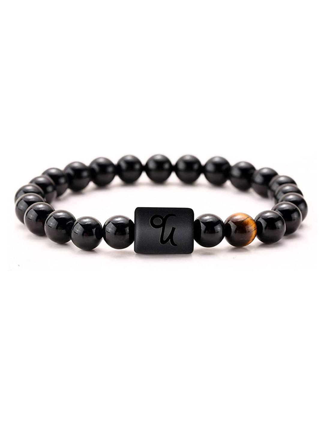 

Young & Forever Unisex Black & Brown Brass Onyx Bracelet