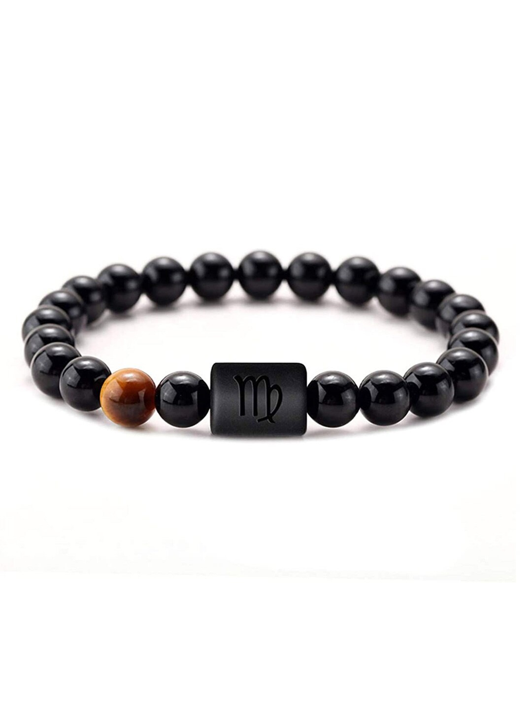 

Young & Forever Unisex Black & Brown Brass Crystals Handcrafted Bracelet