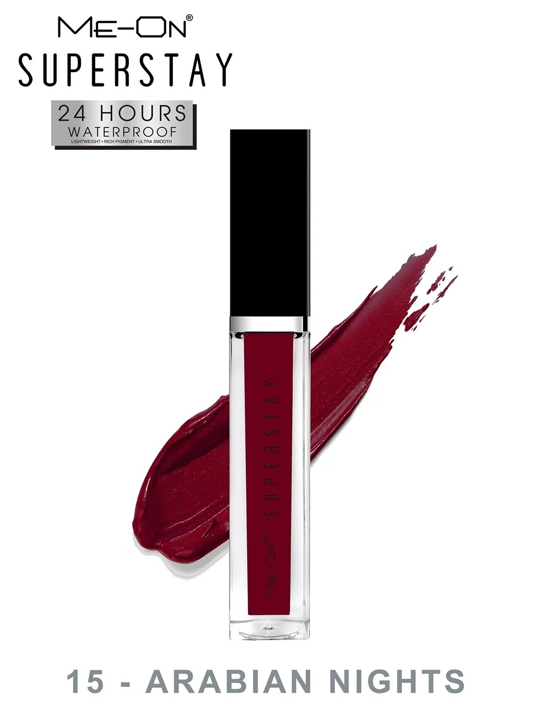 

ME-ON Waterproof 24Hrs Super Stay Lip Gloss 6 ml - Arabian Nights 15, Violet