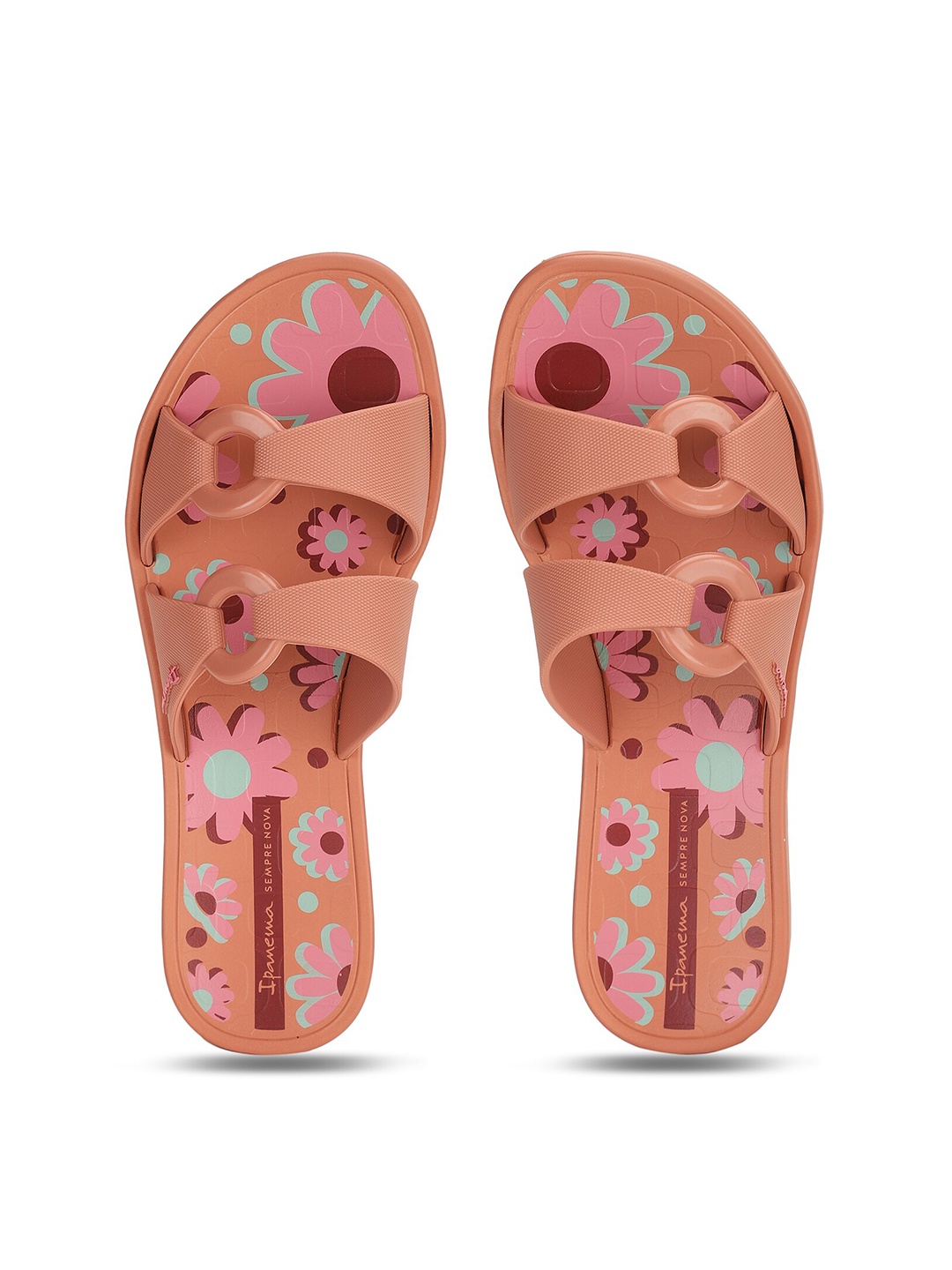 

iPanema Women Pink & Blue Printed Slip-On