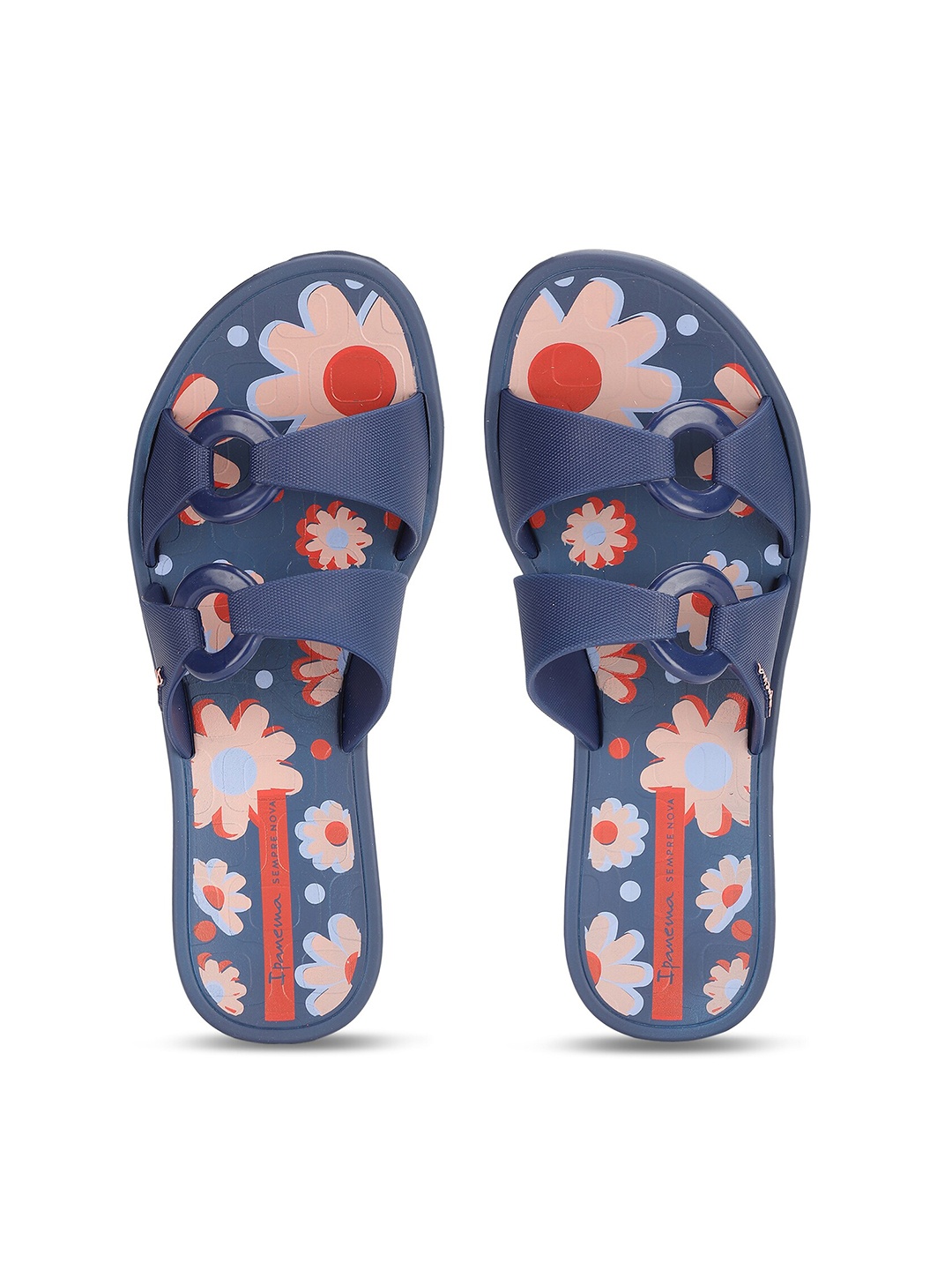

iPanema Women Blue Printed Slip-On Sliders