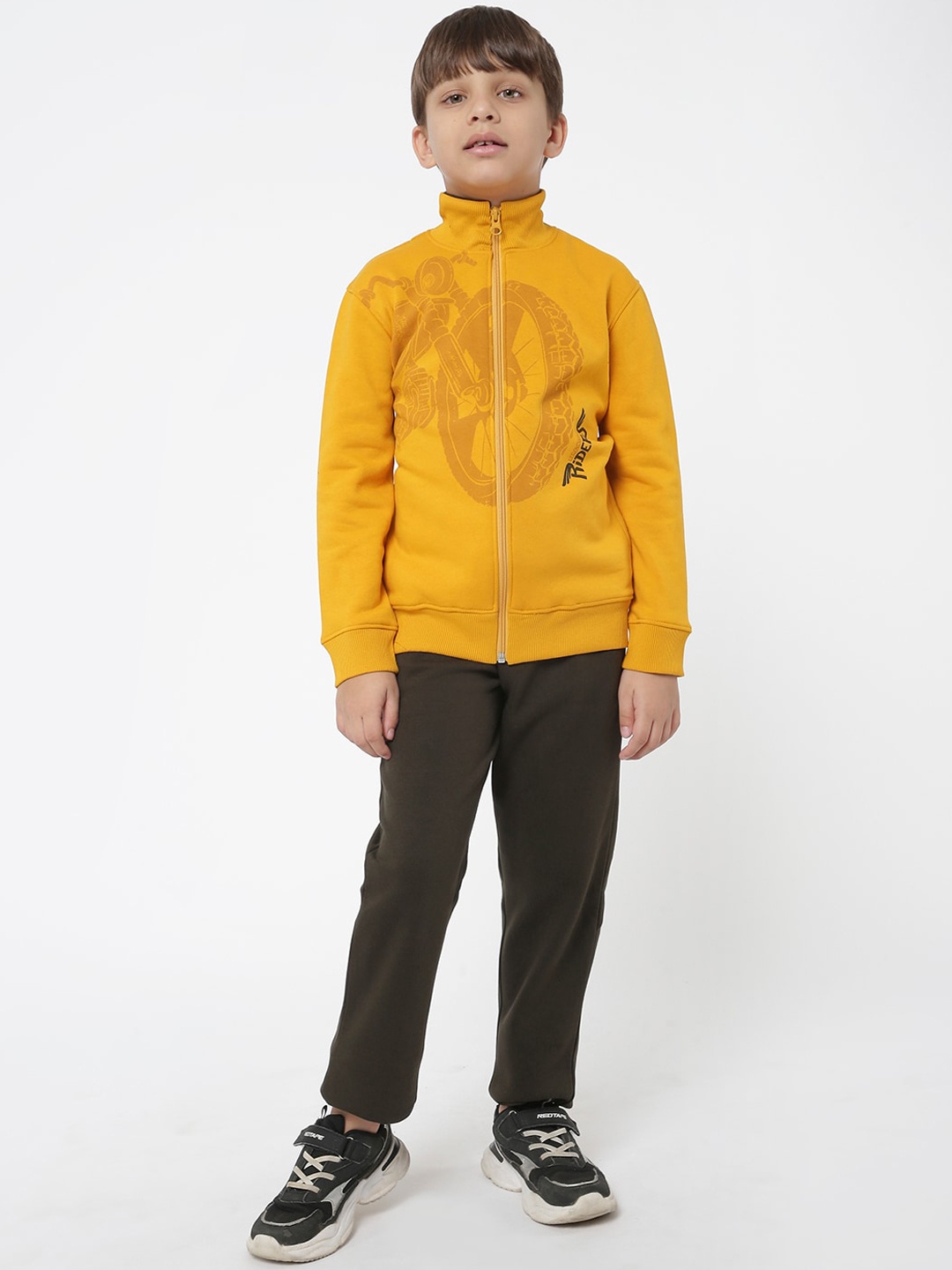 

Sweet Dreams Boys Yellow Printed Tracksuits