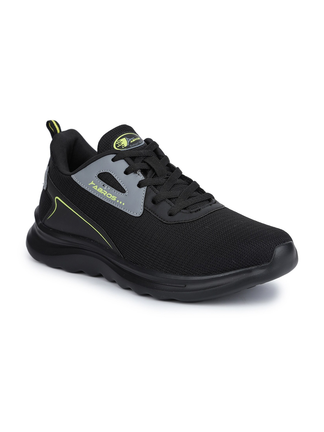 

ABROS Men Dylan Running Sports Shoes, Black