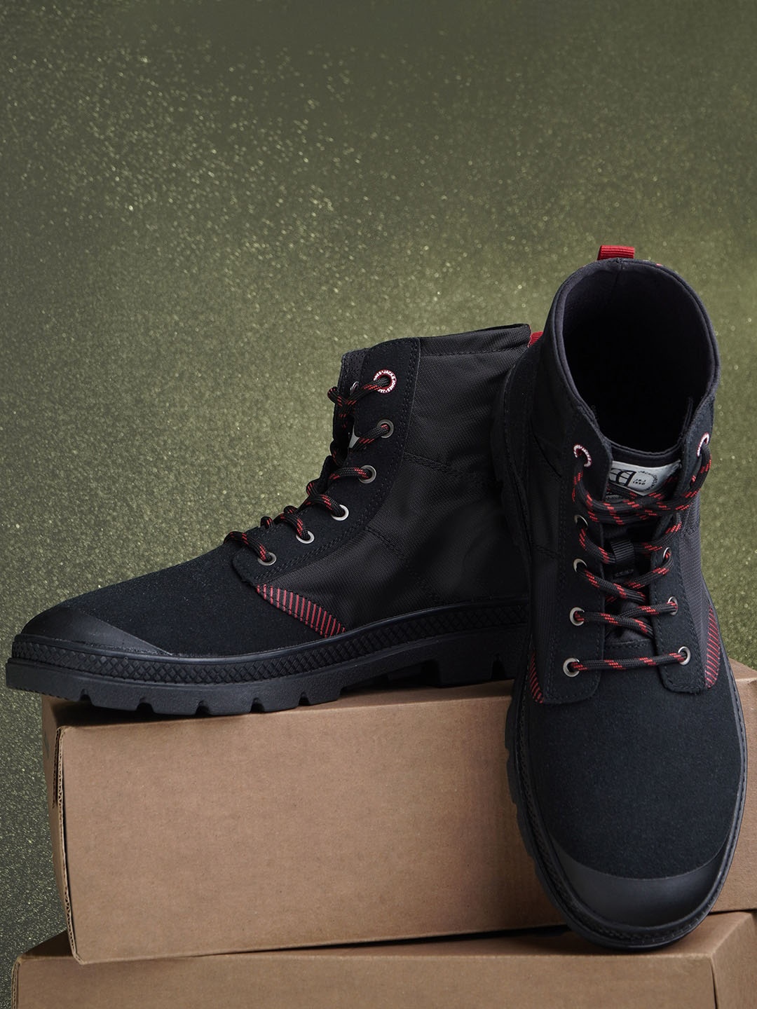 

Jack & Jones Men Black Regular Boots