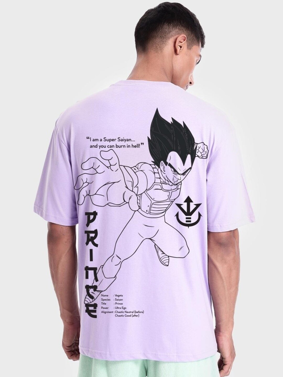 

Bewakoof Men Purple Typography Extended Sleeves Loose T-shirt