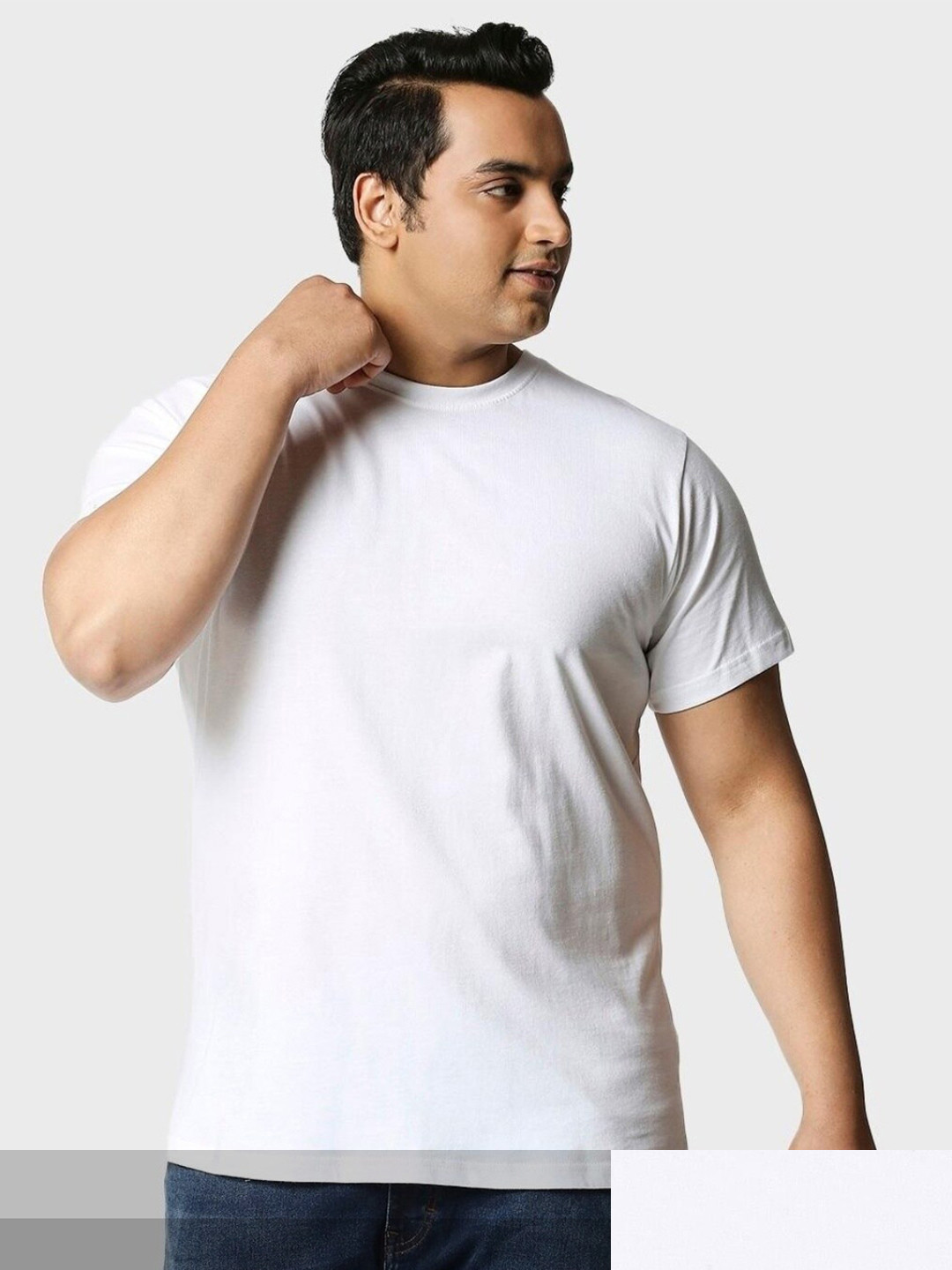 

Bewakoof Plus Men Plus Size Pack of 2 T-shirt, White
