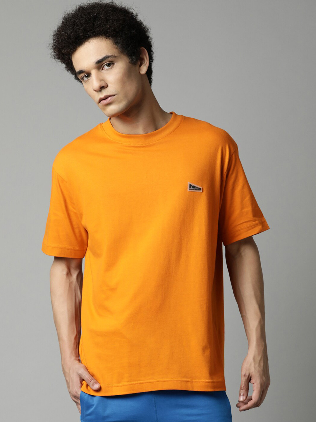 

Breakbounce Men Orange Pure Cotton T-shirt