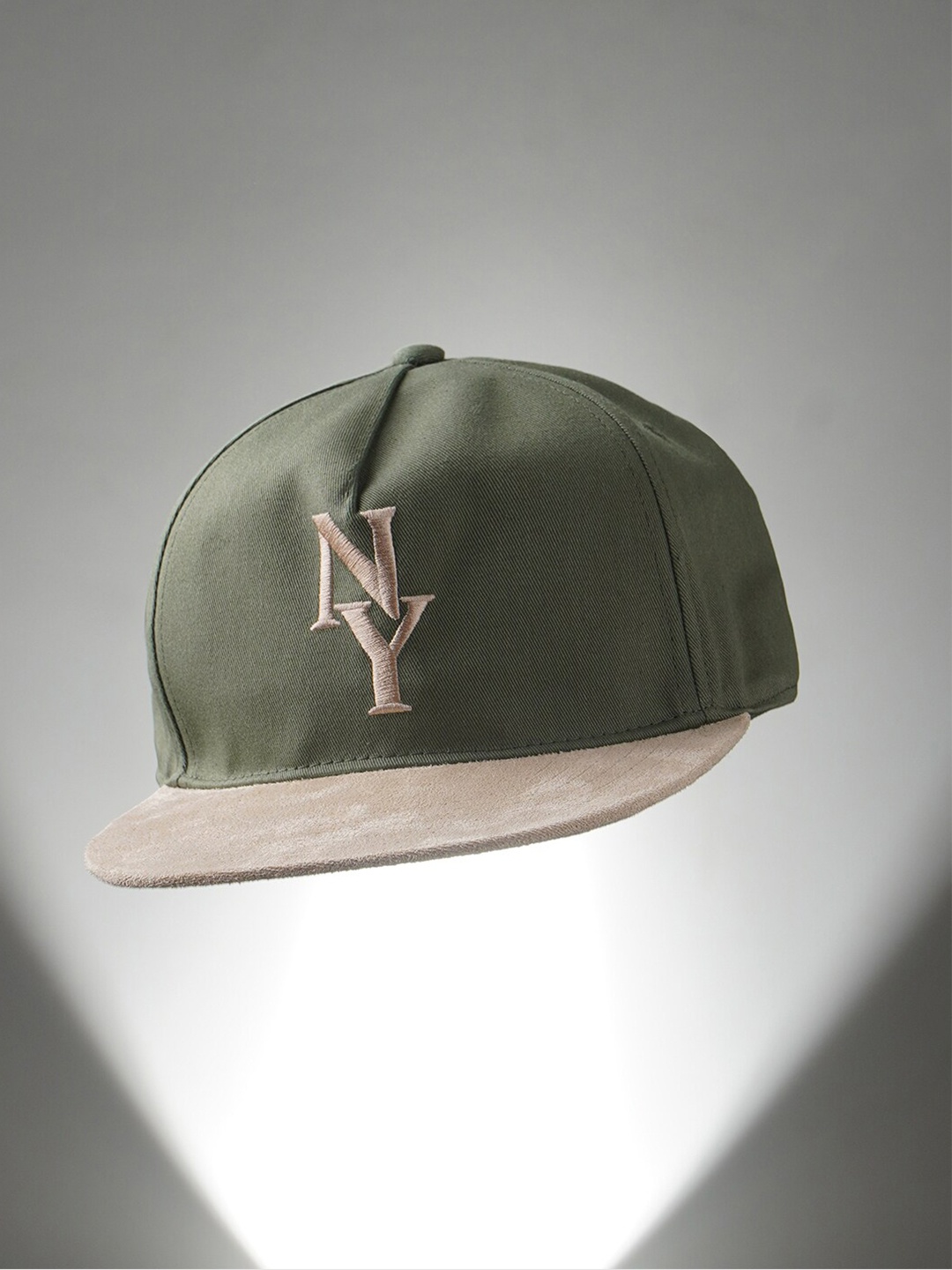 

Jack & Jones Men Green & Bronze-Toned Colourblocked Baseball Cap
