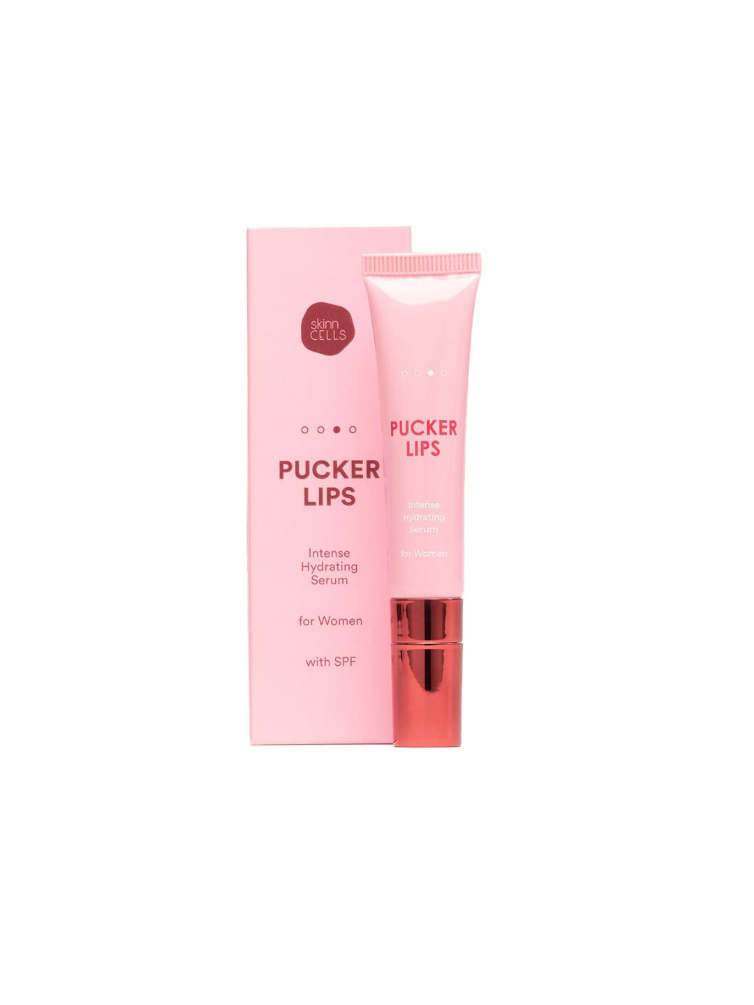 

skinn CELLS Pucker Lips with SPF Intense Hydrating Lip Serum 15ml, Pink