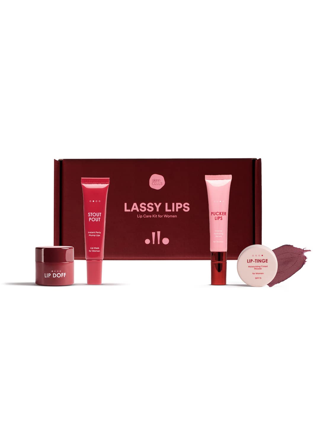 

skinn CELLS Lassy Lips Lip Care Kit 45g, Red