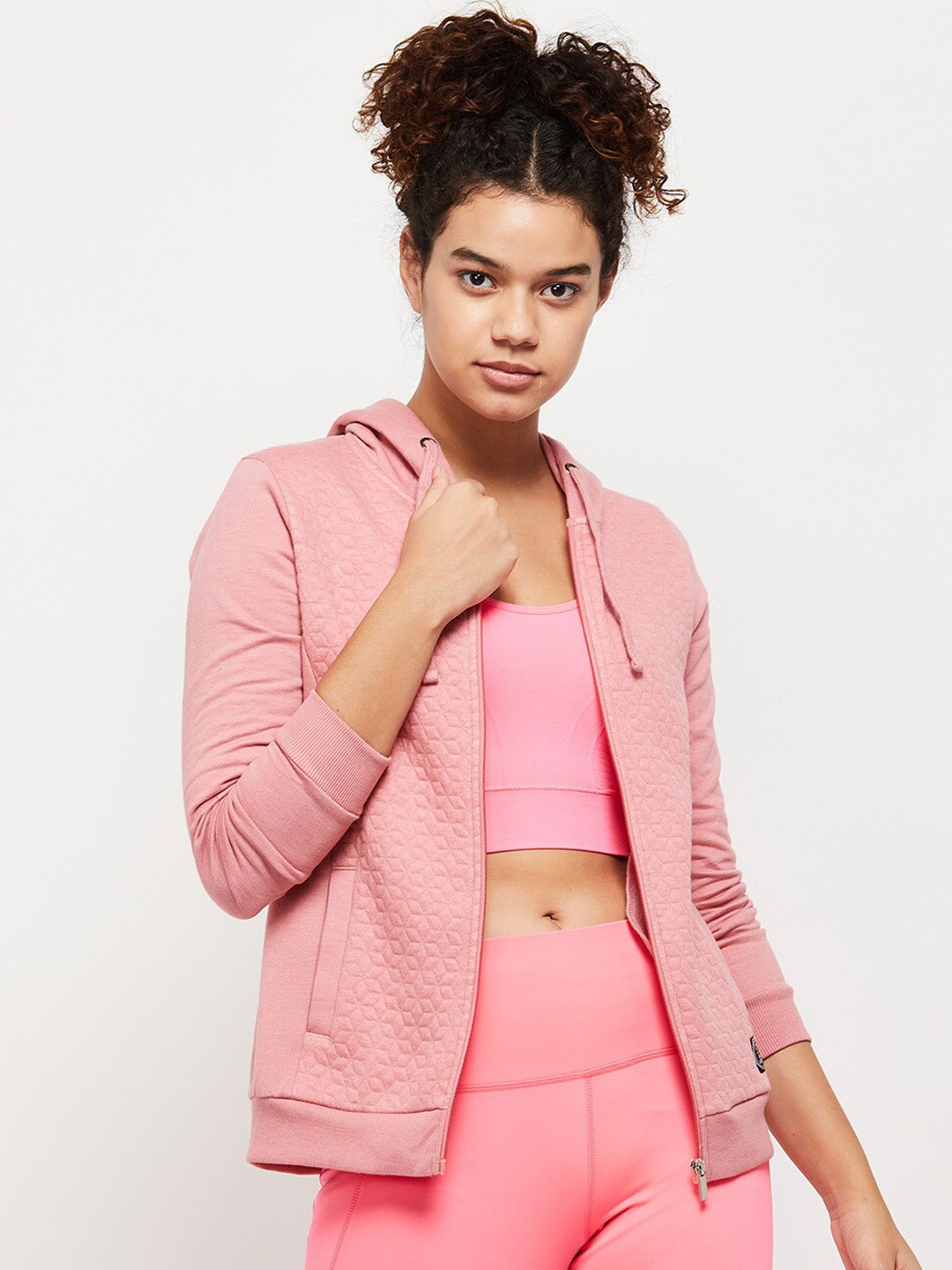 

max Women Pink Windcheater Tailored Jacket