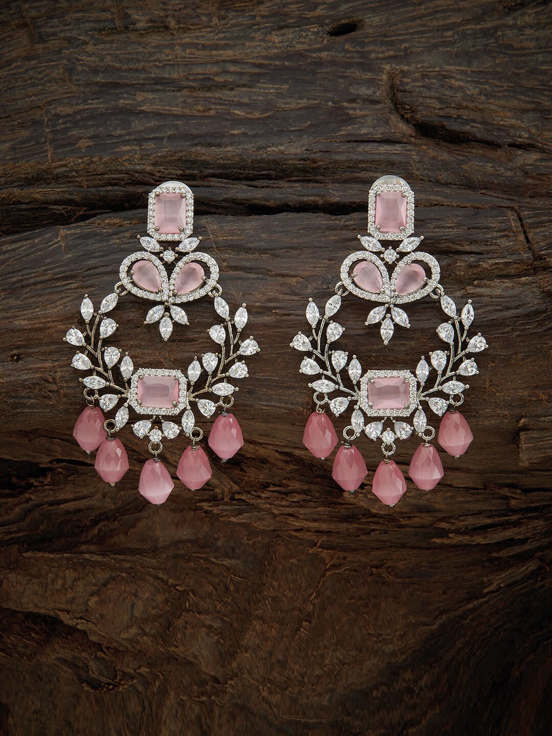 

Kushal's Fashion Jewellery Women Pink Contemporary Drop Earrings