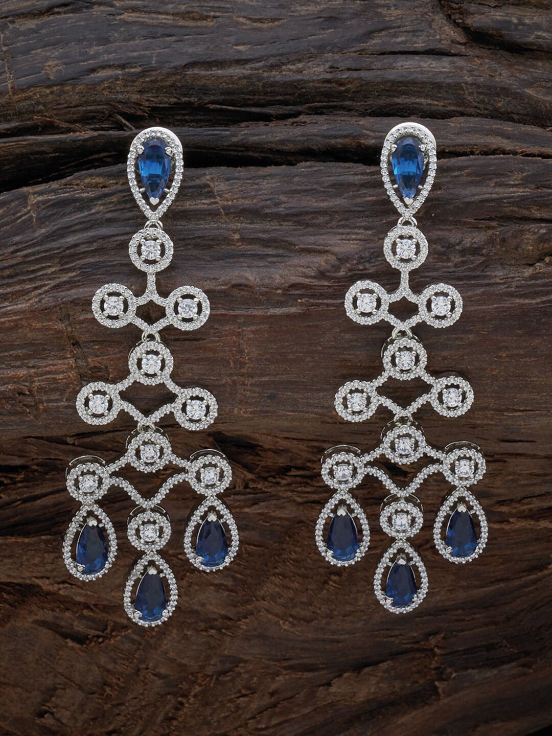 

Kushal's Fashion Jewellery Blue Contemporary Drop Earrings