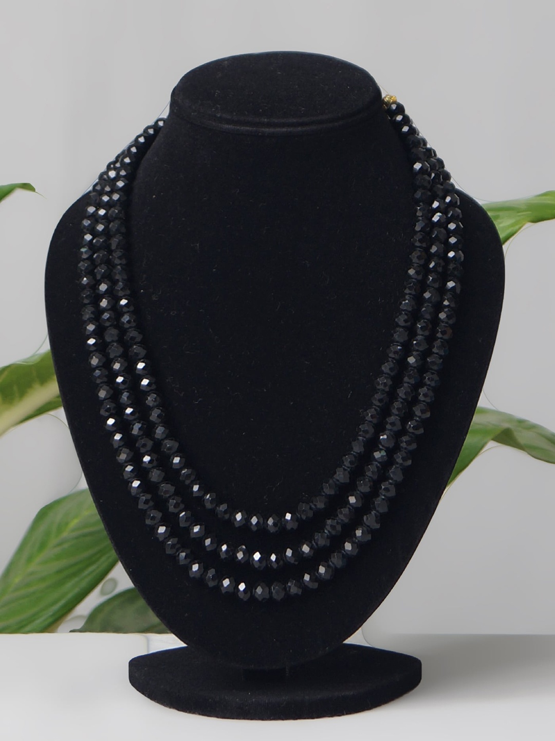 

Unnati Silks Black Layered Necklace