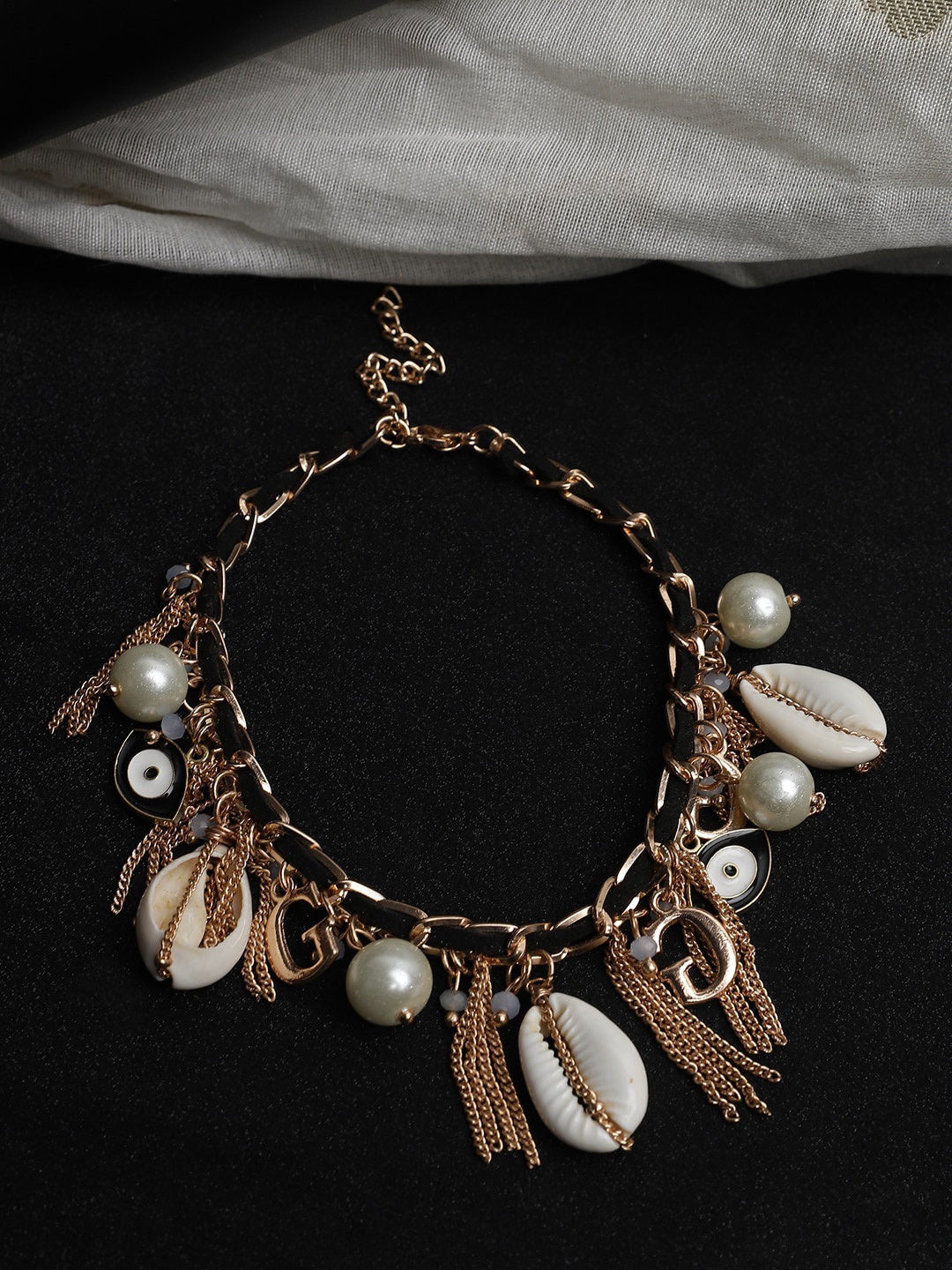

Madame Rose-Gold Multi Layered Kodi Chain Wrapped Anklet