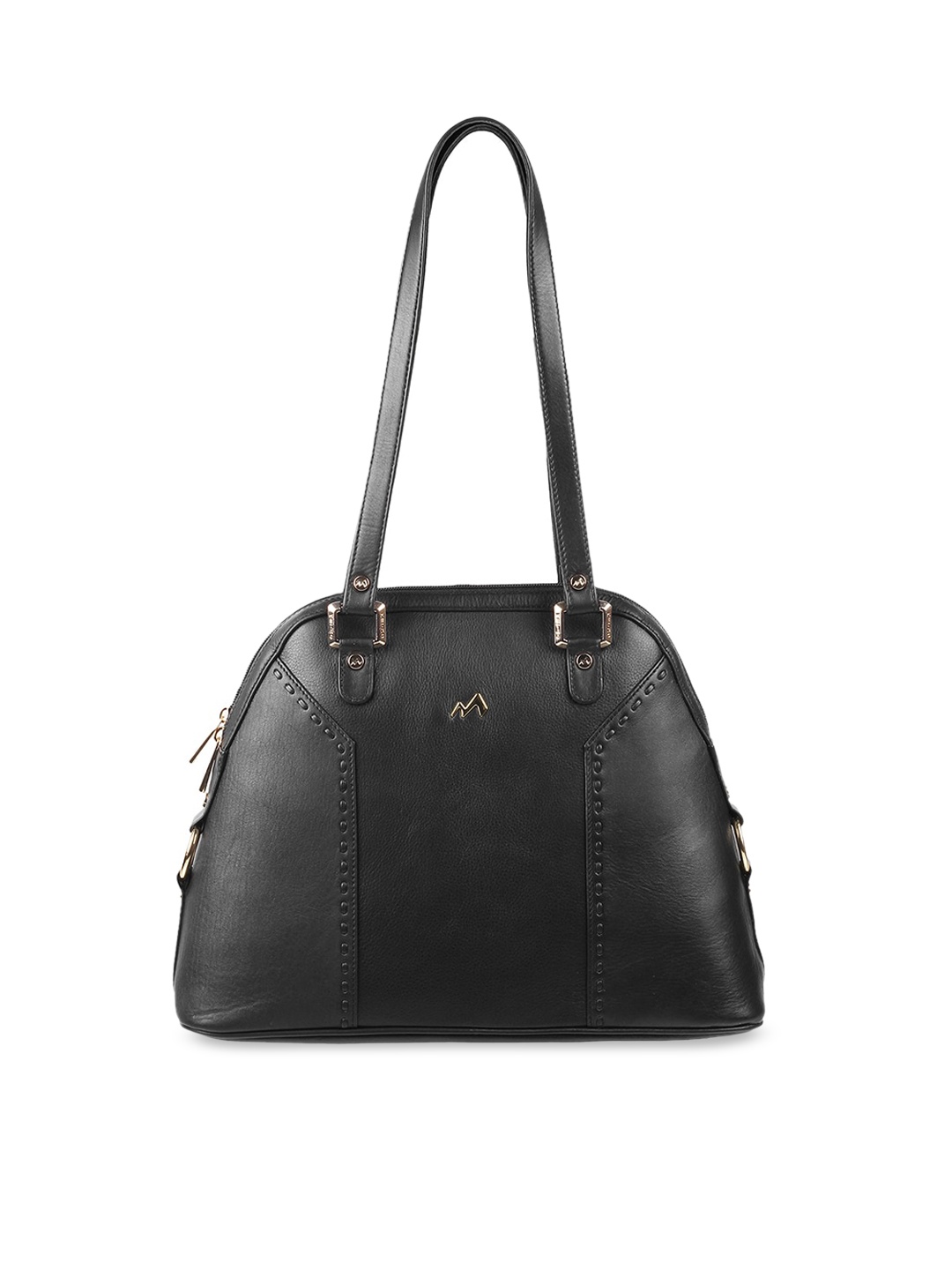 

Metro Black Textured Leather Shopper Shoulder Bag