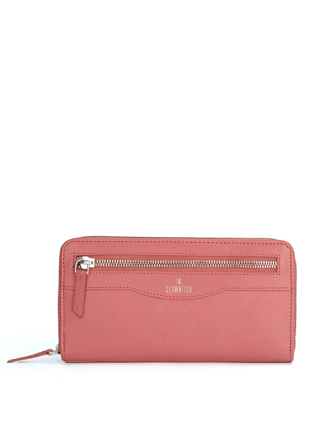 

THE CLOWNFISH Eliana Women Pink Leather Zip Around Wallet