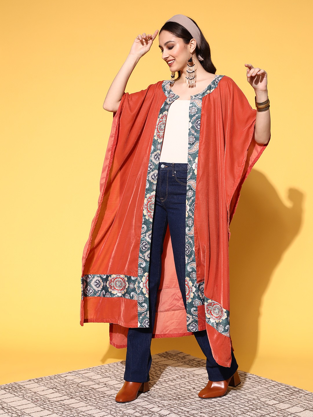 

InWeave Women Rust Solid Vacay Attire