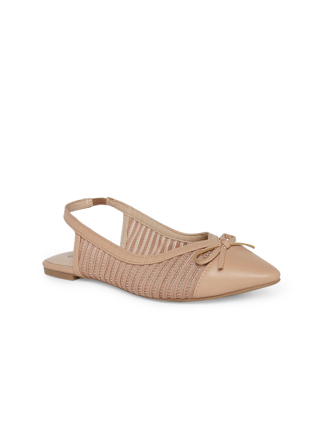 

Forever Glam by Pantaloons Women Beige Leather Mules With Bow