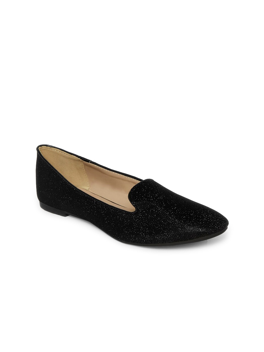 

Forever Glam by Pantaloons Women Black Embellished Ballerinas Flats