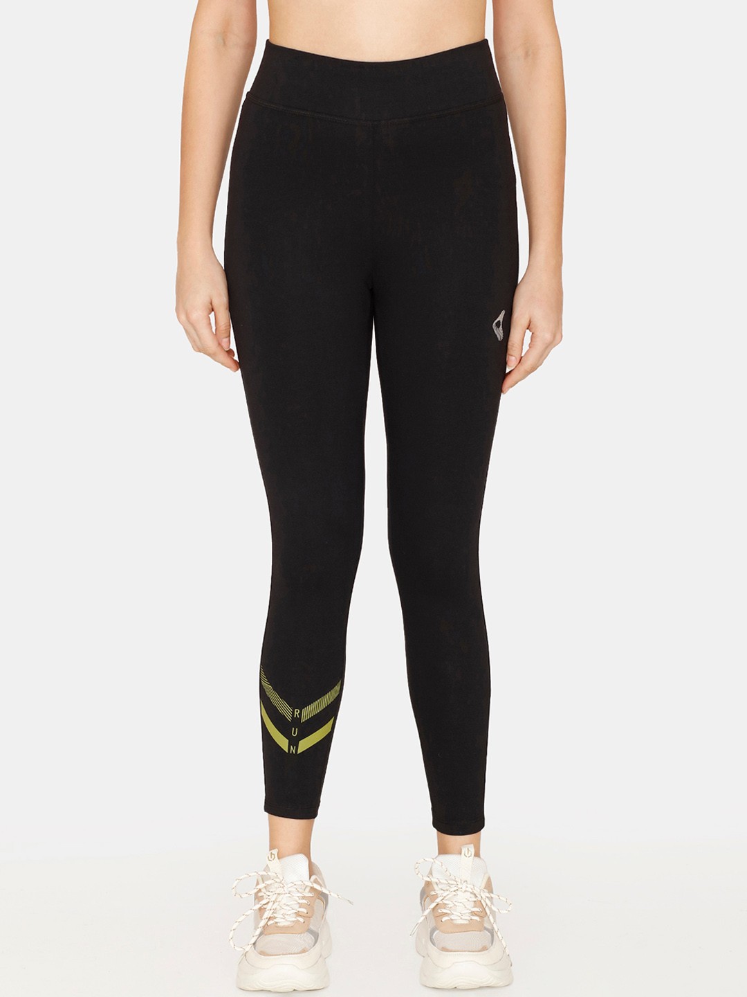 

Zelocity by Zivame Women Black Solid Tights
