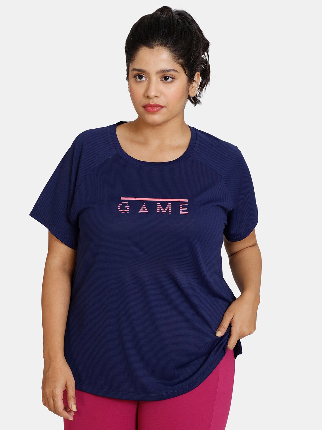

Zelocity by Zivame Blue Printed Top