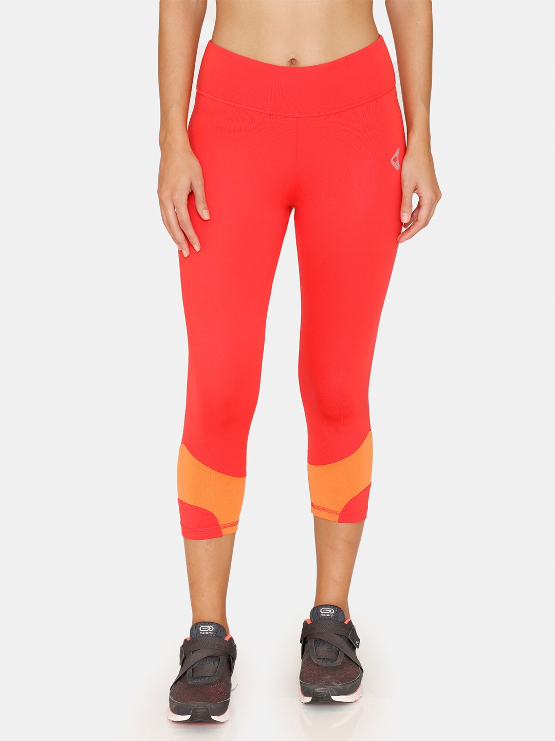 

Zelocity by Zivame Women Red Skinny Fit Capris